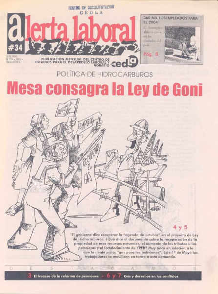 Alerta Laboral 34: Mesa consagra la ley de Goni